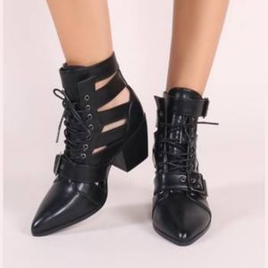 Public Desire Lace Up Booties